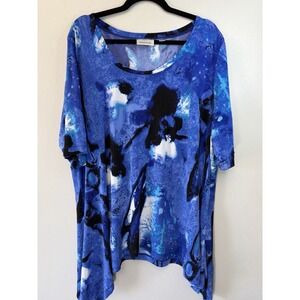 Avenue Plus Size Royal Blue Sharkbite Top Size 22/24